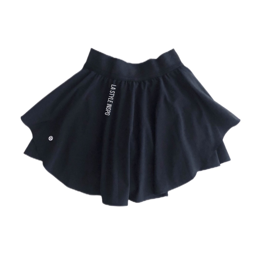 Lululemon Court Rival Black Skirt Size 2 TALL